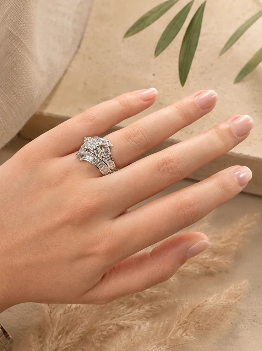 Luna Spark Ring hand styling