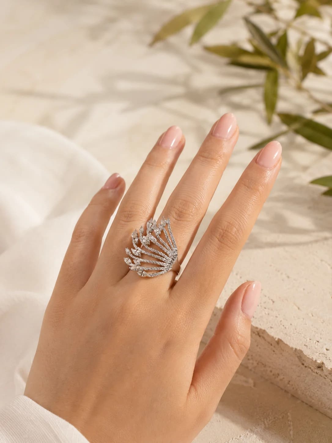 Malika ring hand styling