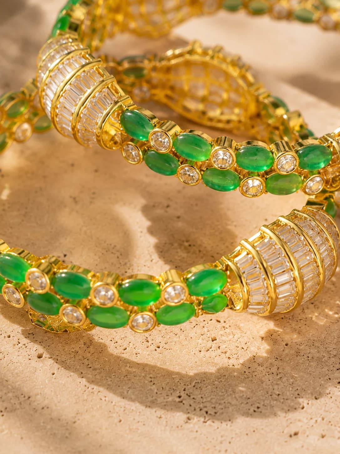 Panna Ratna Bangles macro detail