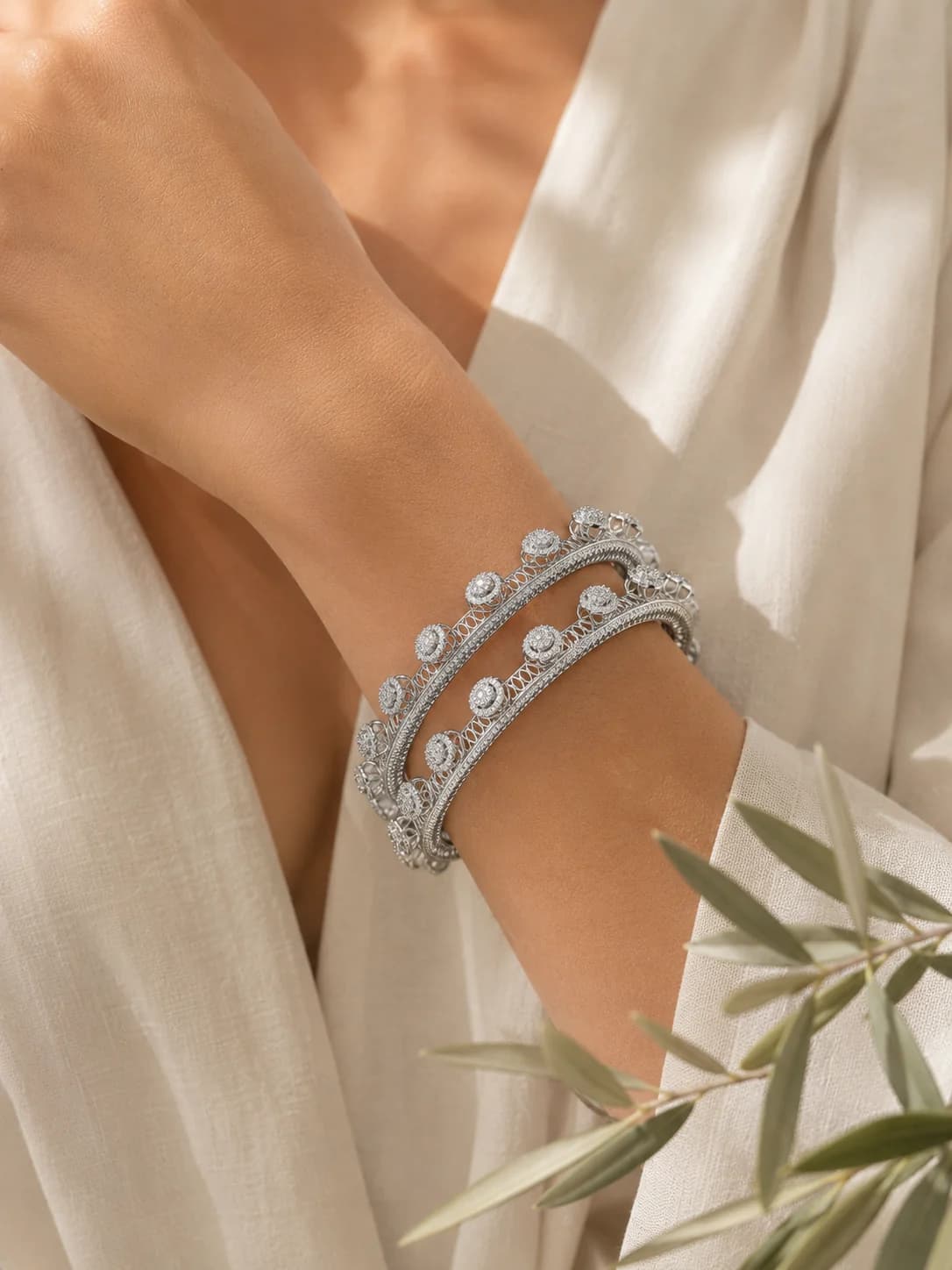 Imperial Bangles model wearing