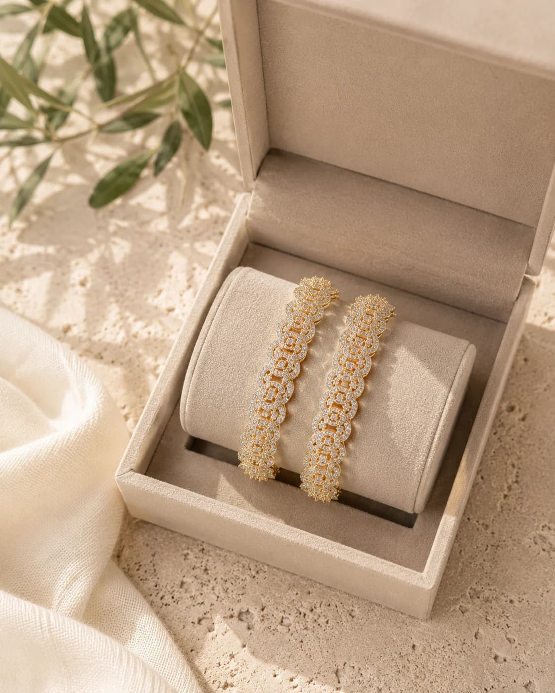 Aurum Spark Bangles packaging shot