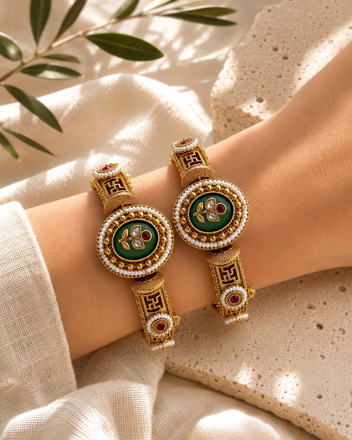 Swastik Jade Bangles product image 4