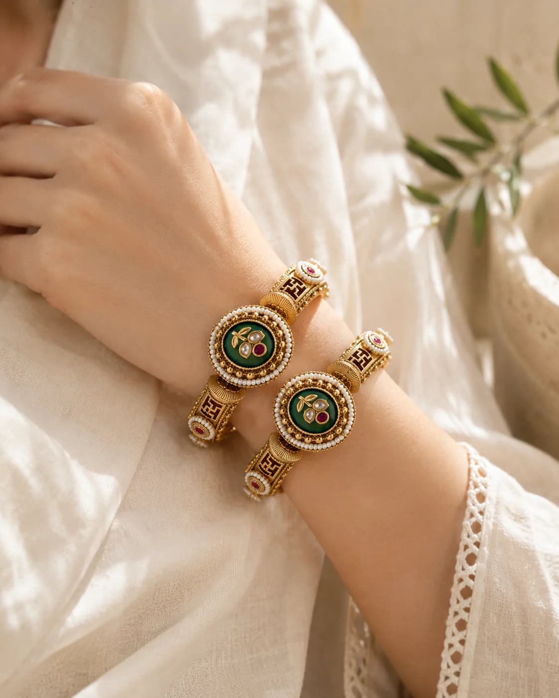 Swastik Jade Bangles product image 6