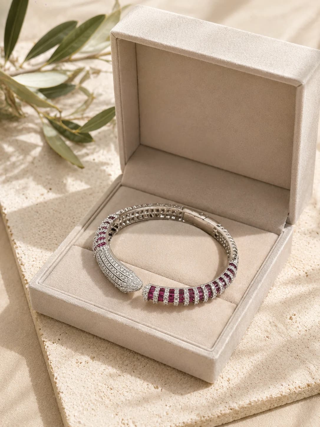 Illusion Ruby Bracelet