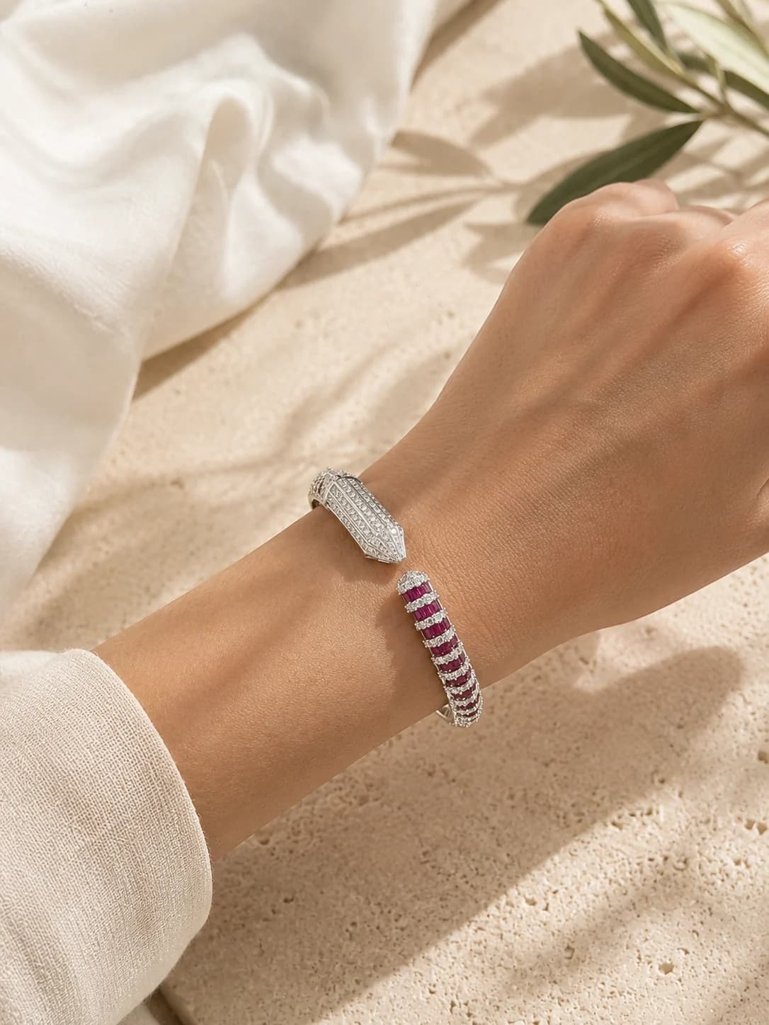 Illusion Ruby Bracelet