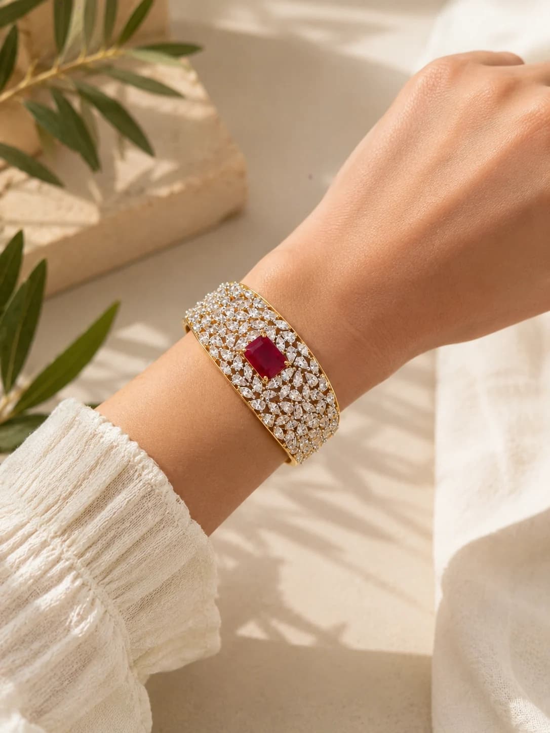 Elara Ruby Bracelet