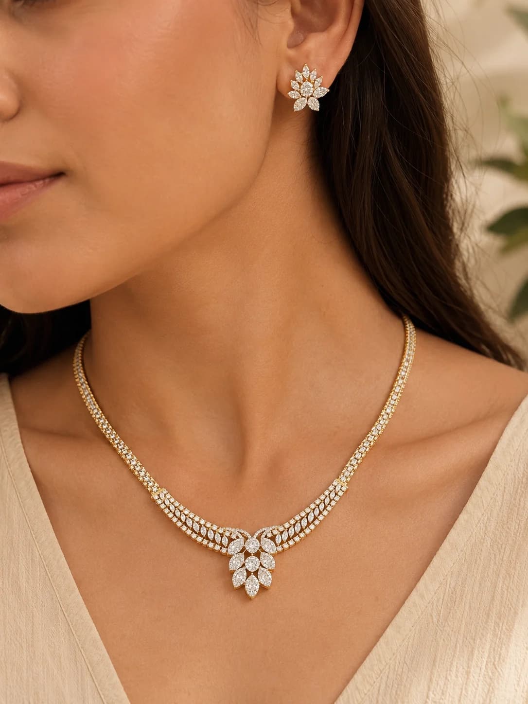 Setareh Almas necklace set
