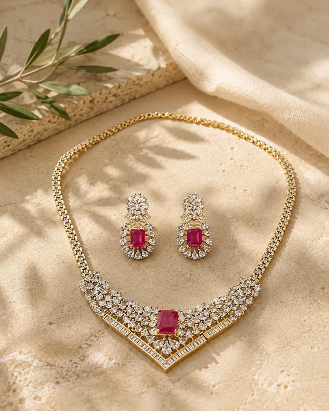 Shabnam Almas necklace set product image 4