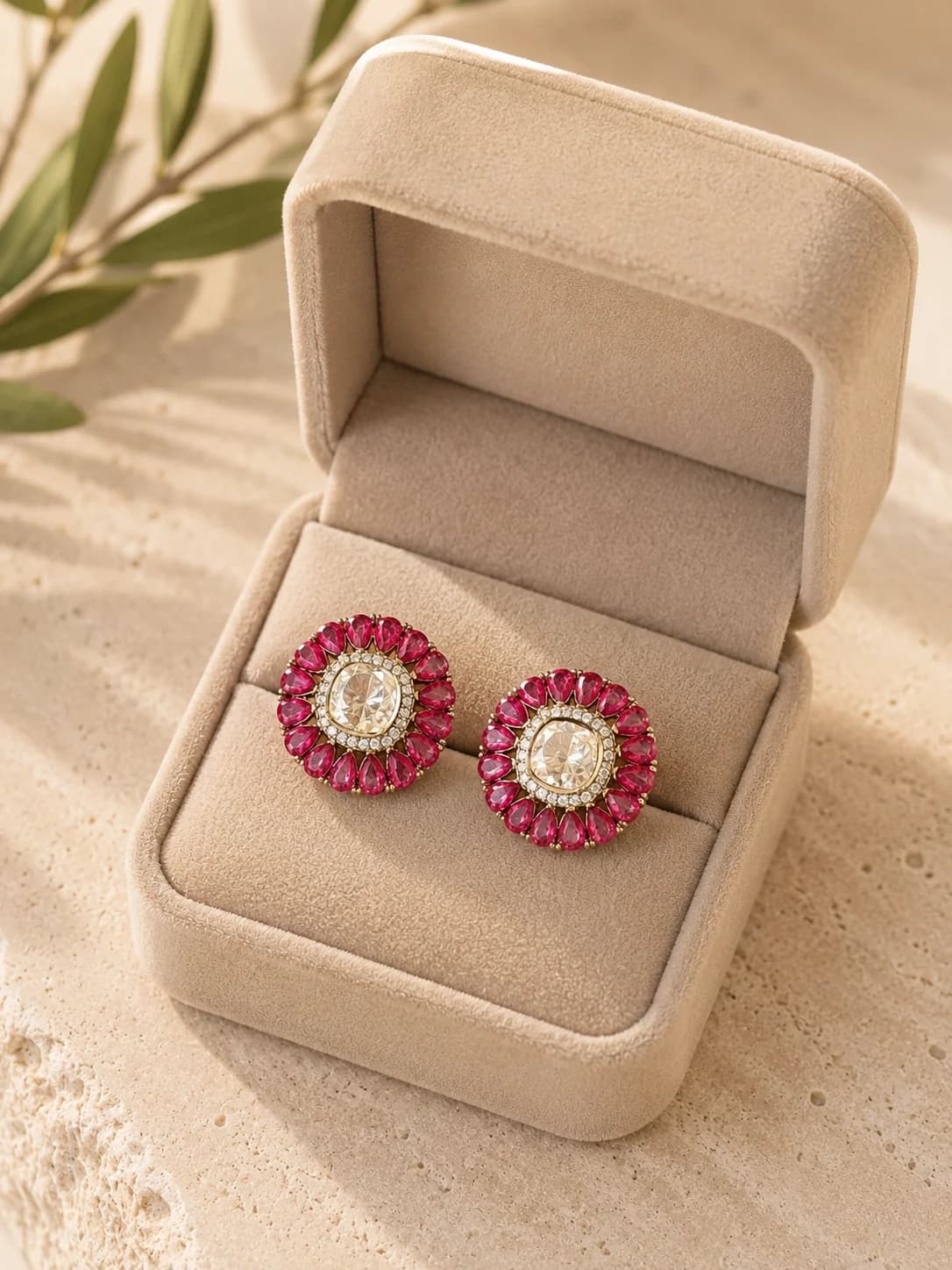 Empress Ruby Studs