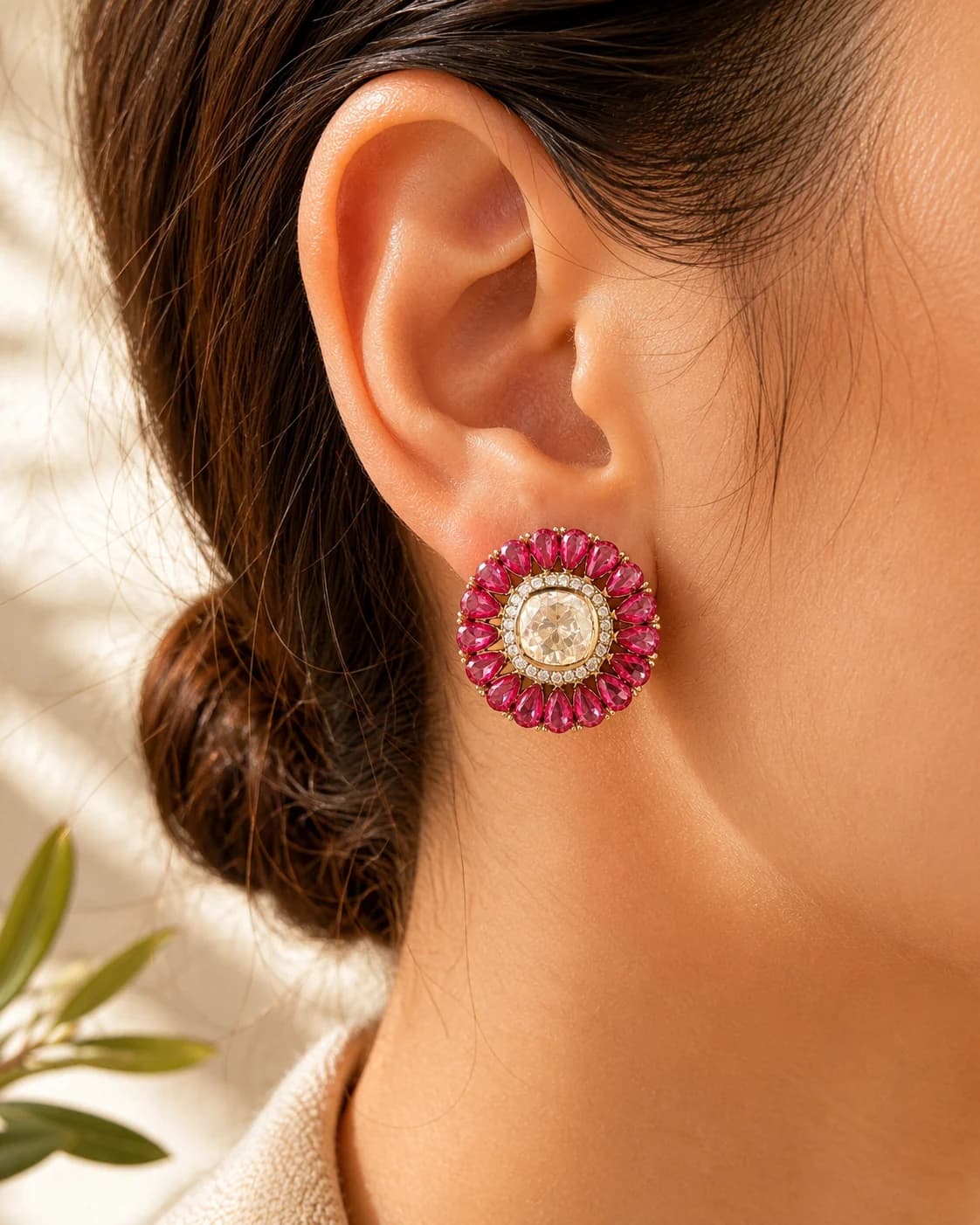 Empress Ruby Studs