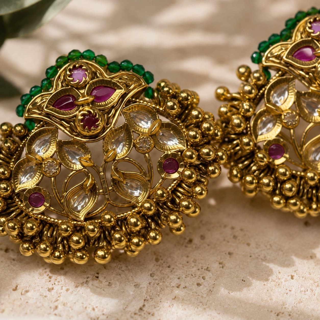 Meenakshi Kundan Earrings