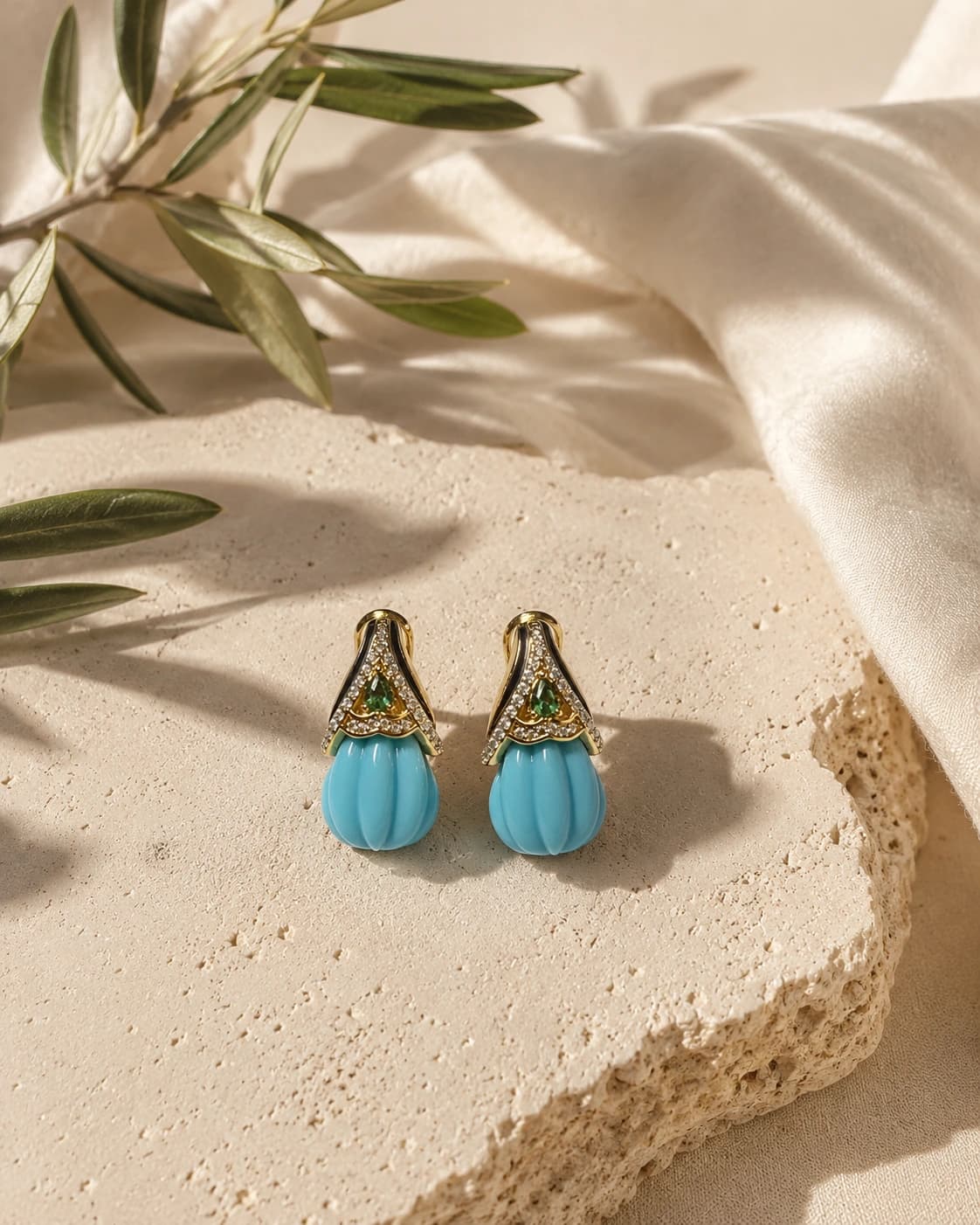 Turquoise Zarin Drops