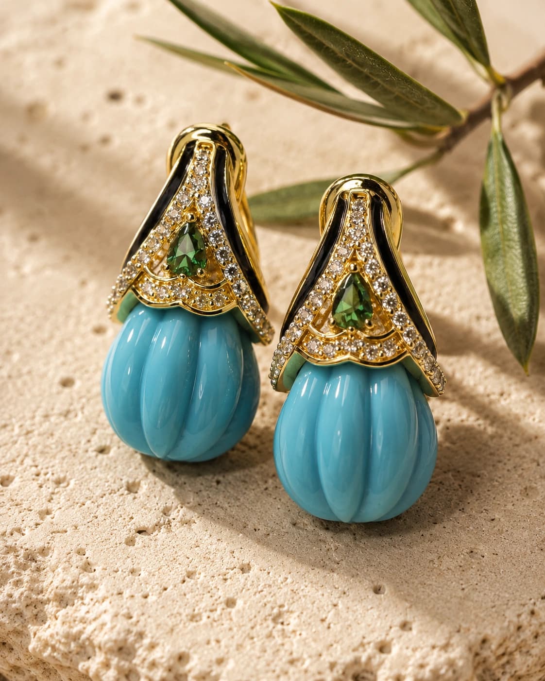 Turquoise Zarin Drops
