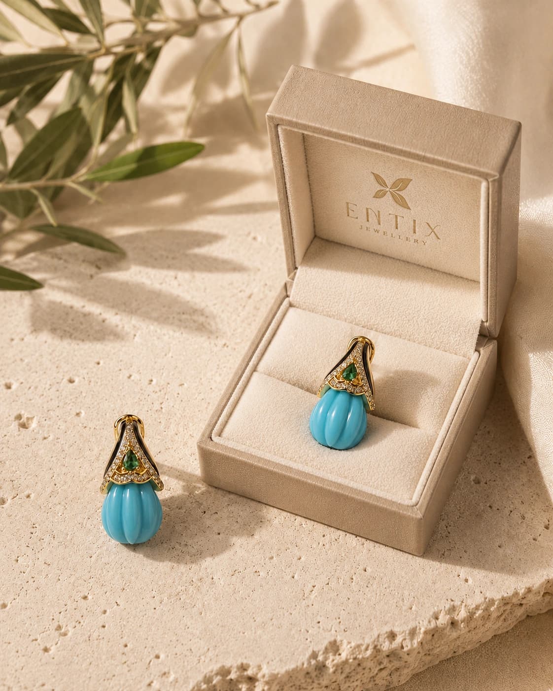 Turquoise Zarin Drops packaging shot