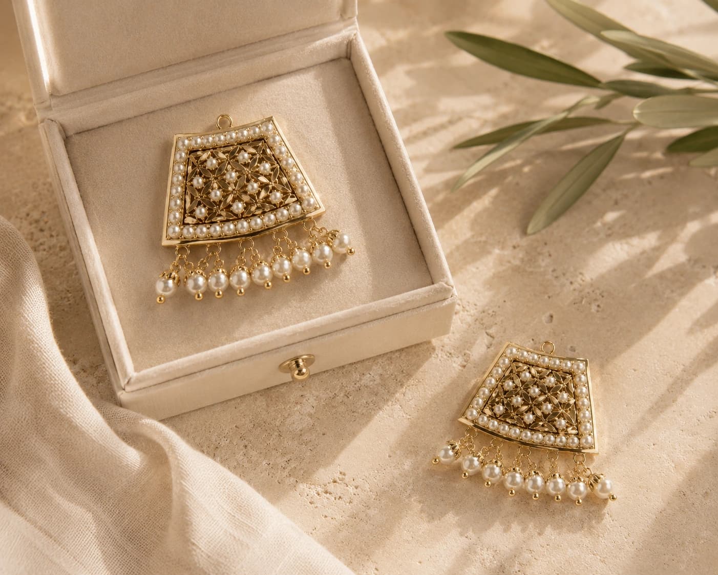 Mehr Jadao Earrings packaging shot