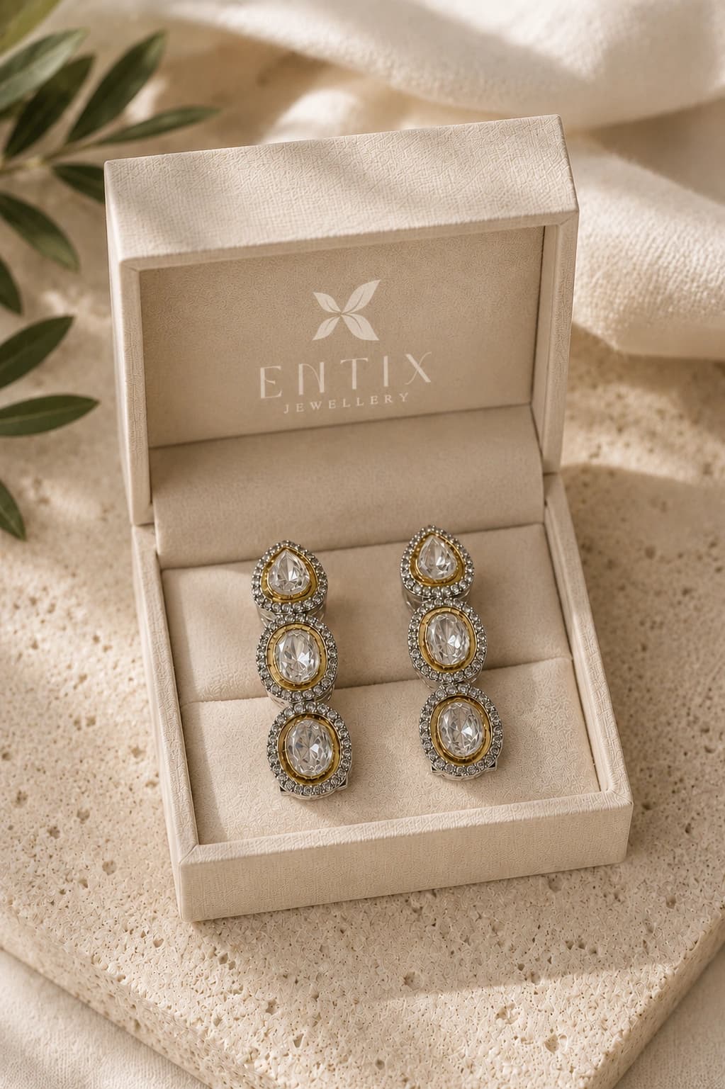 Heritage Sparkle Earrings packaging shot