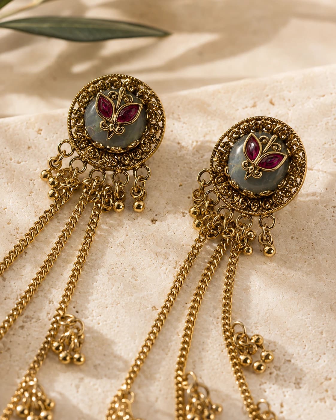 Zooni Long Earrings
