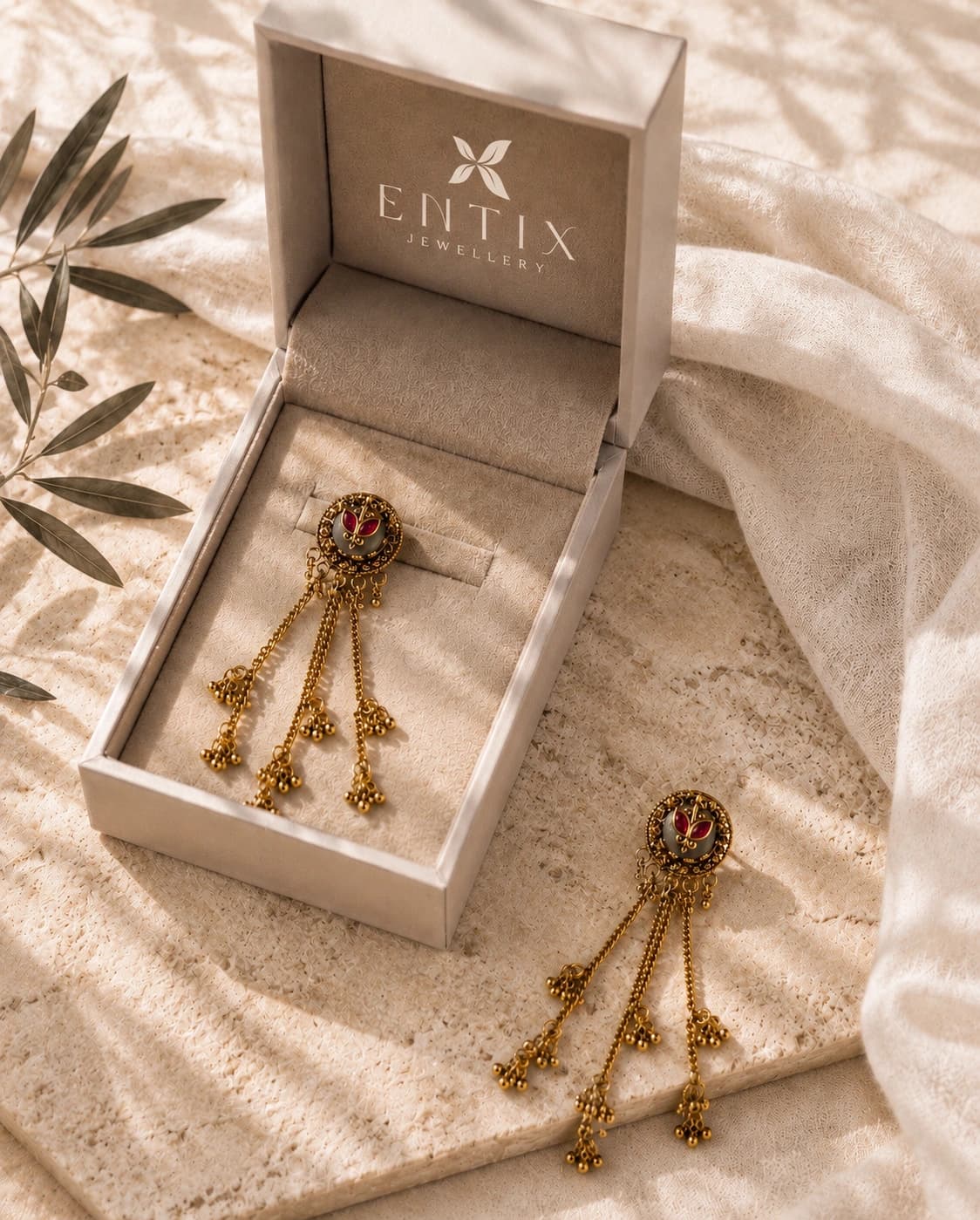 Zooni Long Earrings packaging shot