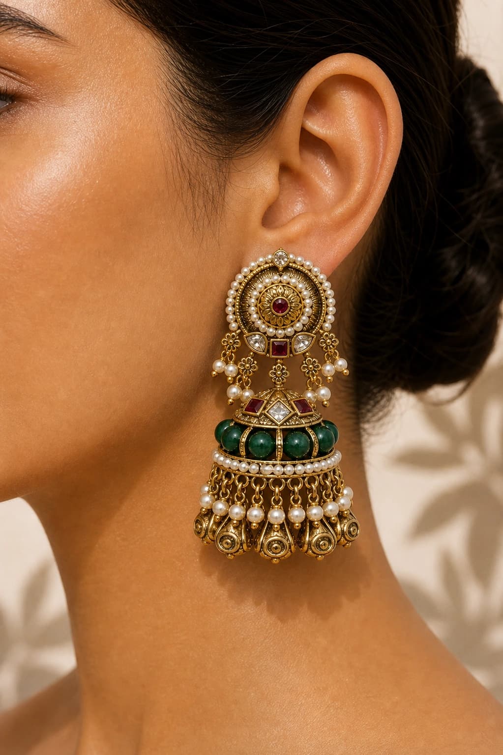 Sunehri Rajwada Jhumkis product image