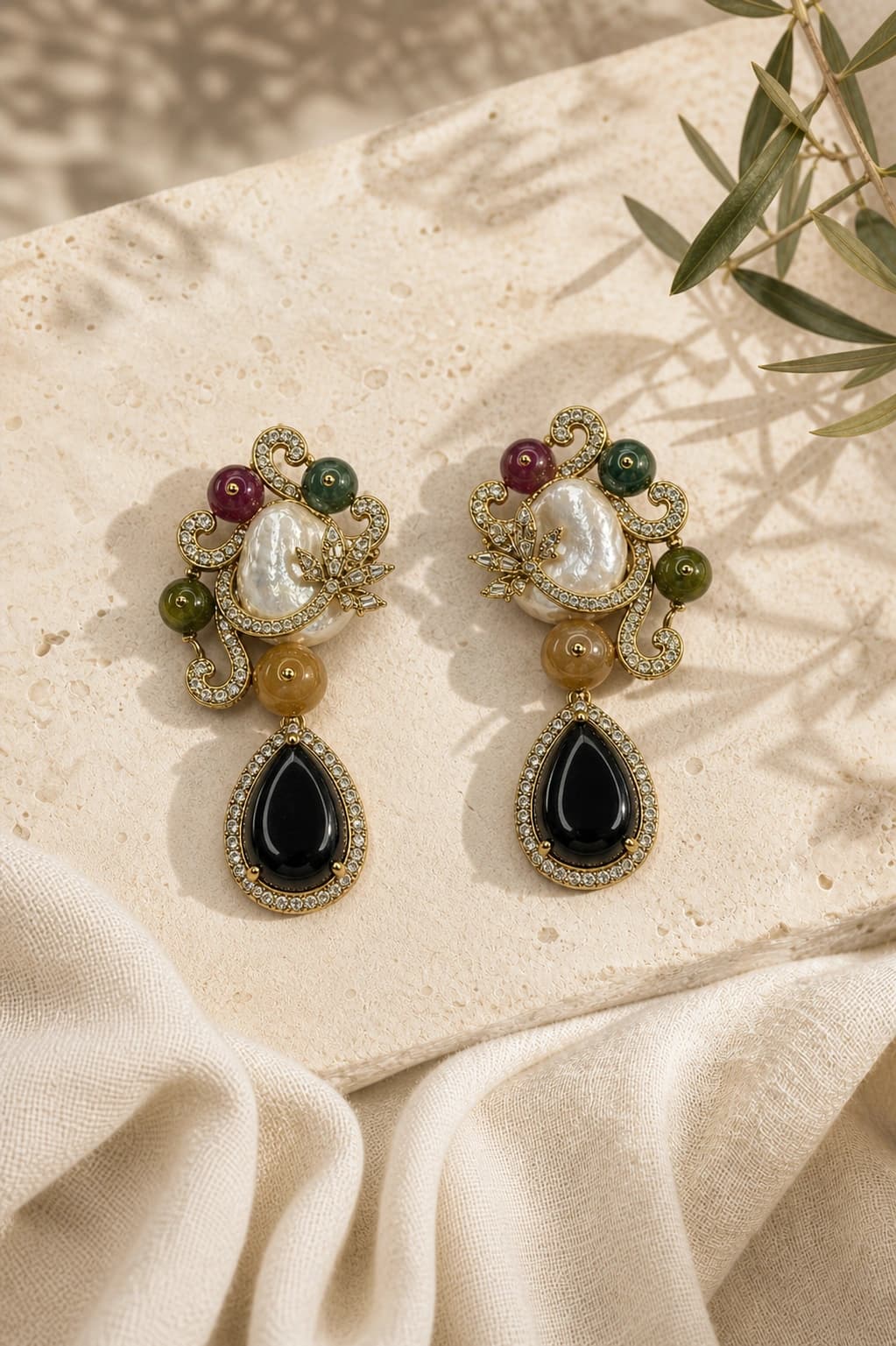 Moonlit Pearl Earrings