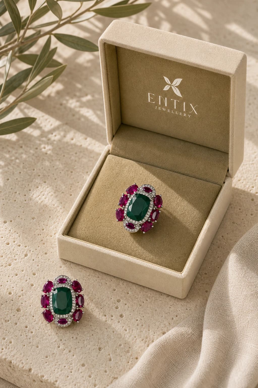Emerald Majesty Studs