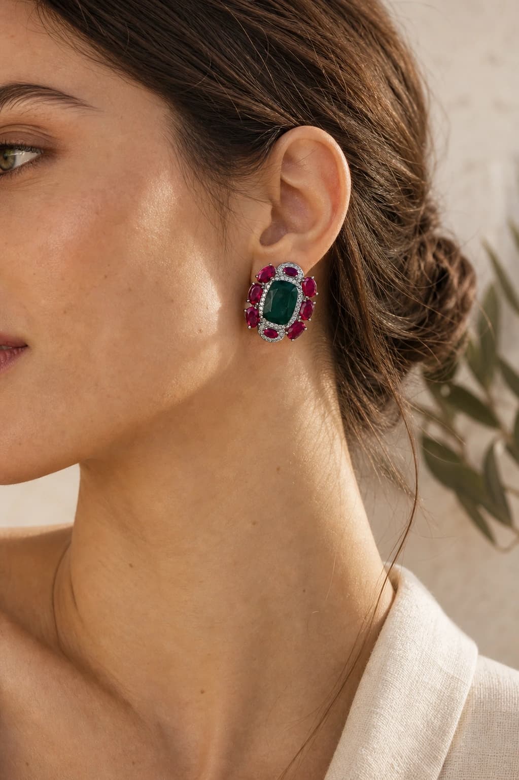 Emerald Majesty Studs