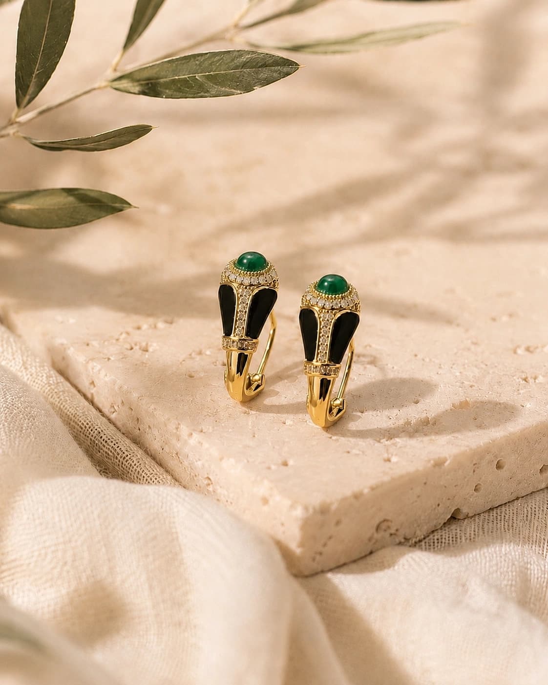 Celeste Green Studs