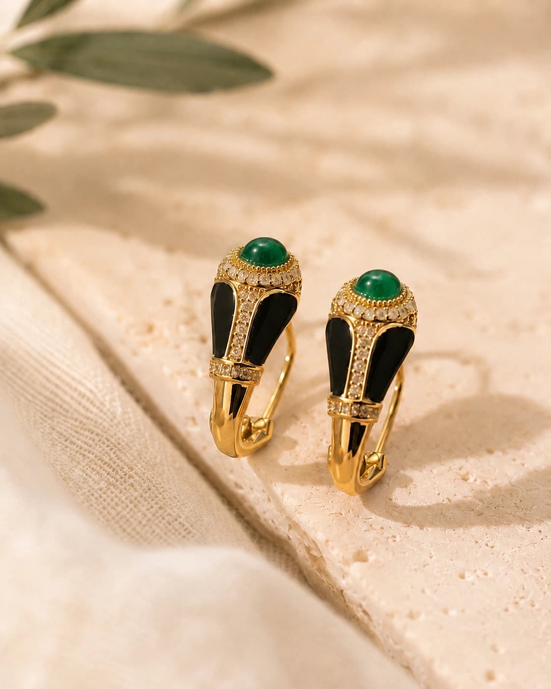 Celeste Green Studs