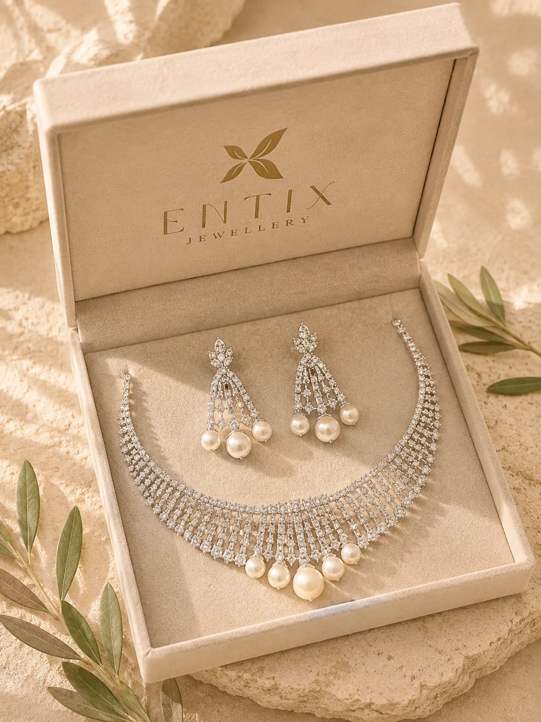 Selene Silver Pearl Set product image