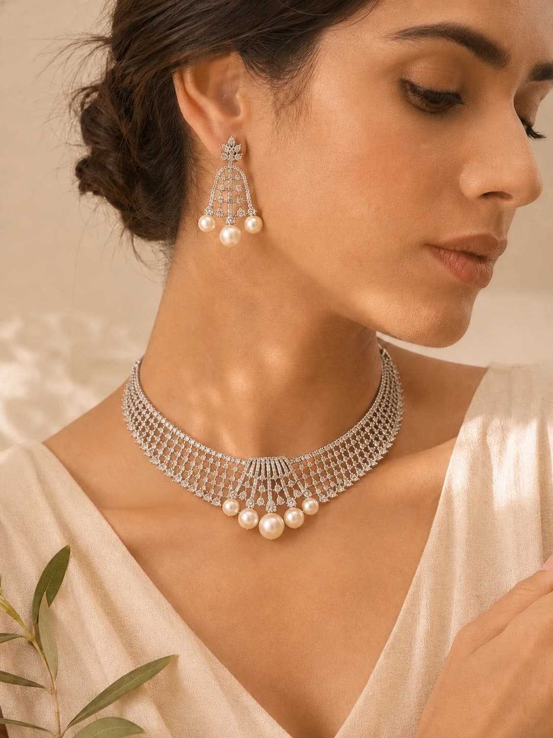 Selene Silver Pearl Set product image