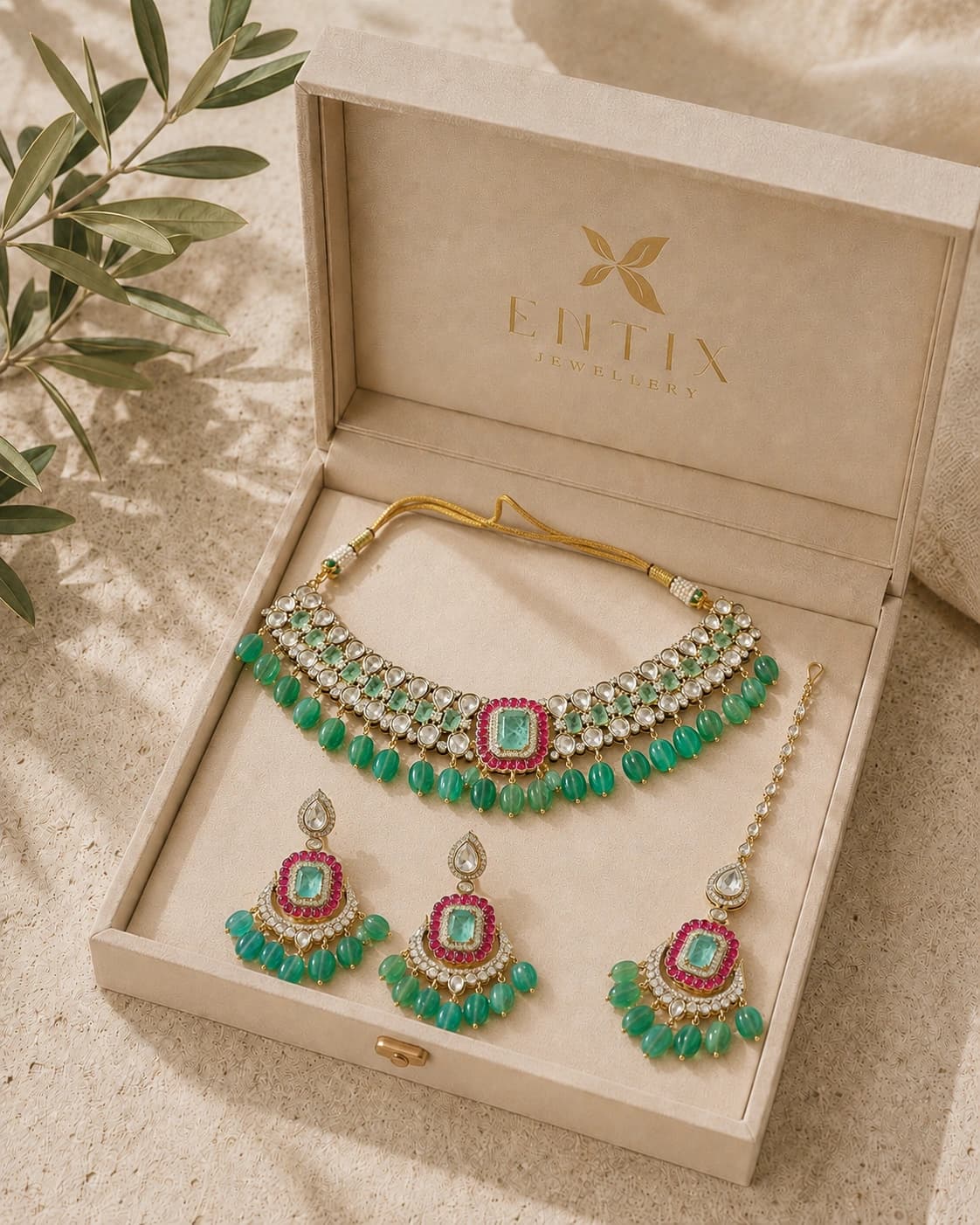 Panna Mahal Choker Set packaging shot