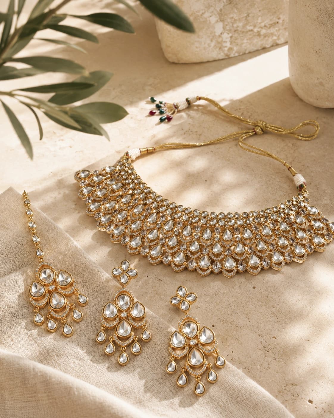 Raj Tilak Kundan Choker Set