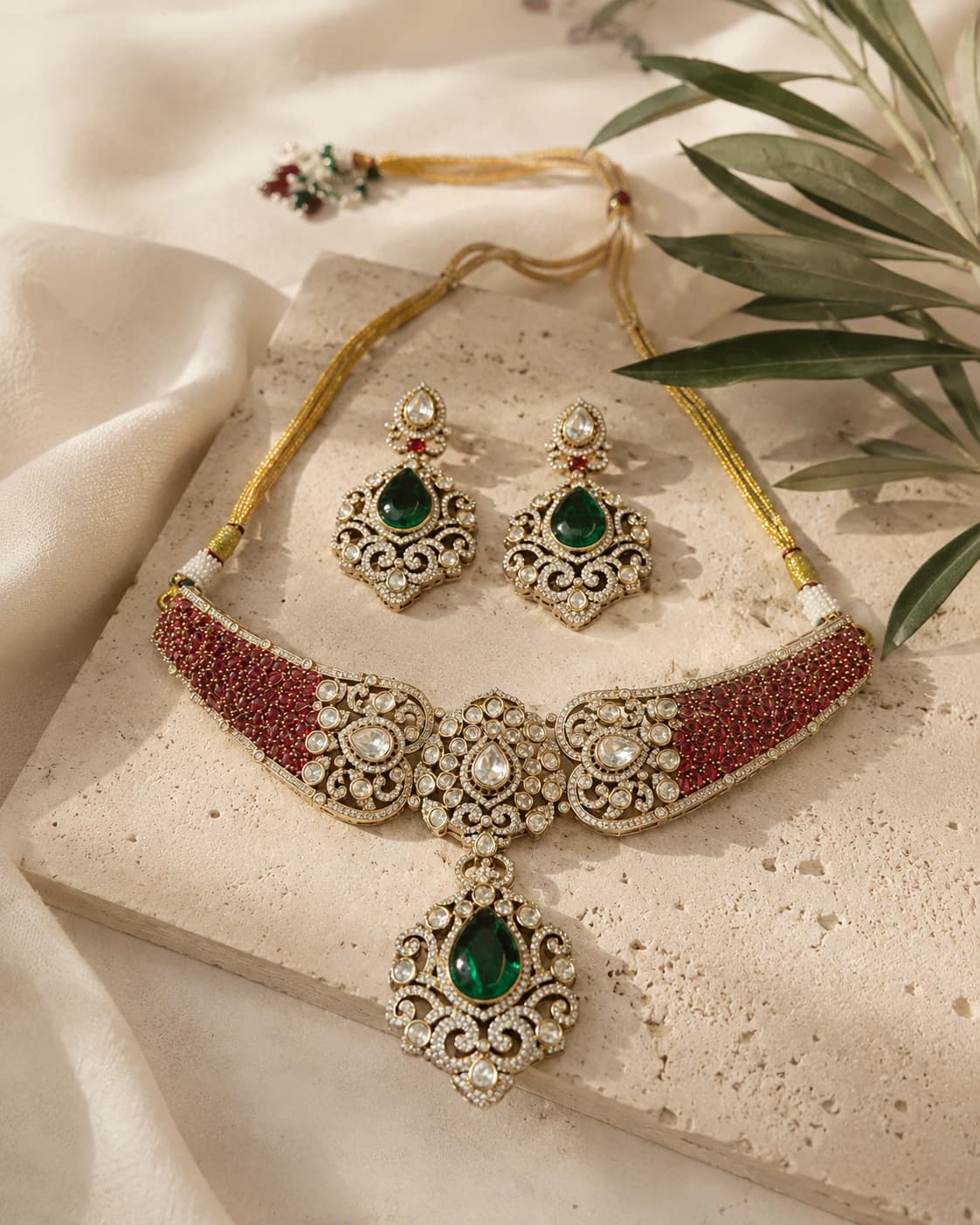 Crimson Dynasty Necklace Set