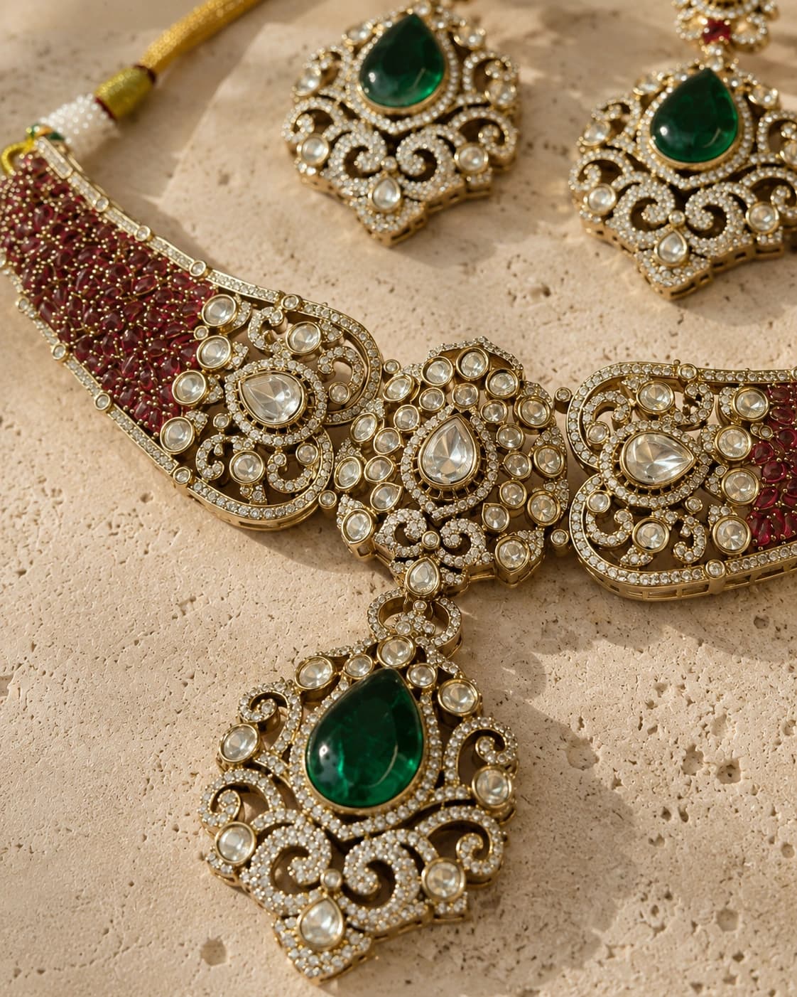Crimson Dynasty Necklace Set