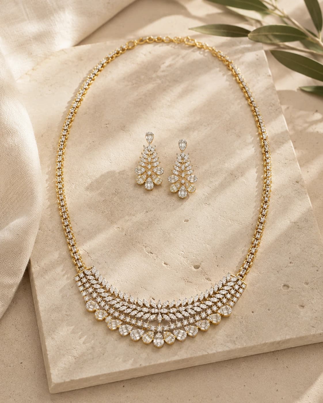 Lumière Cascade Necklace Set