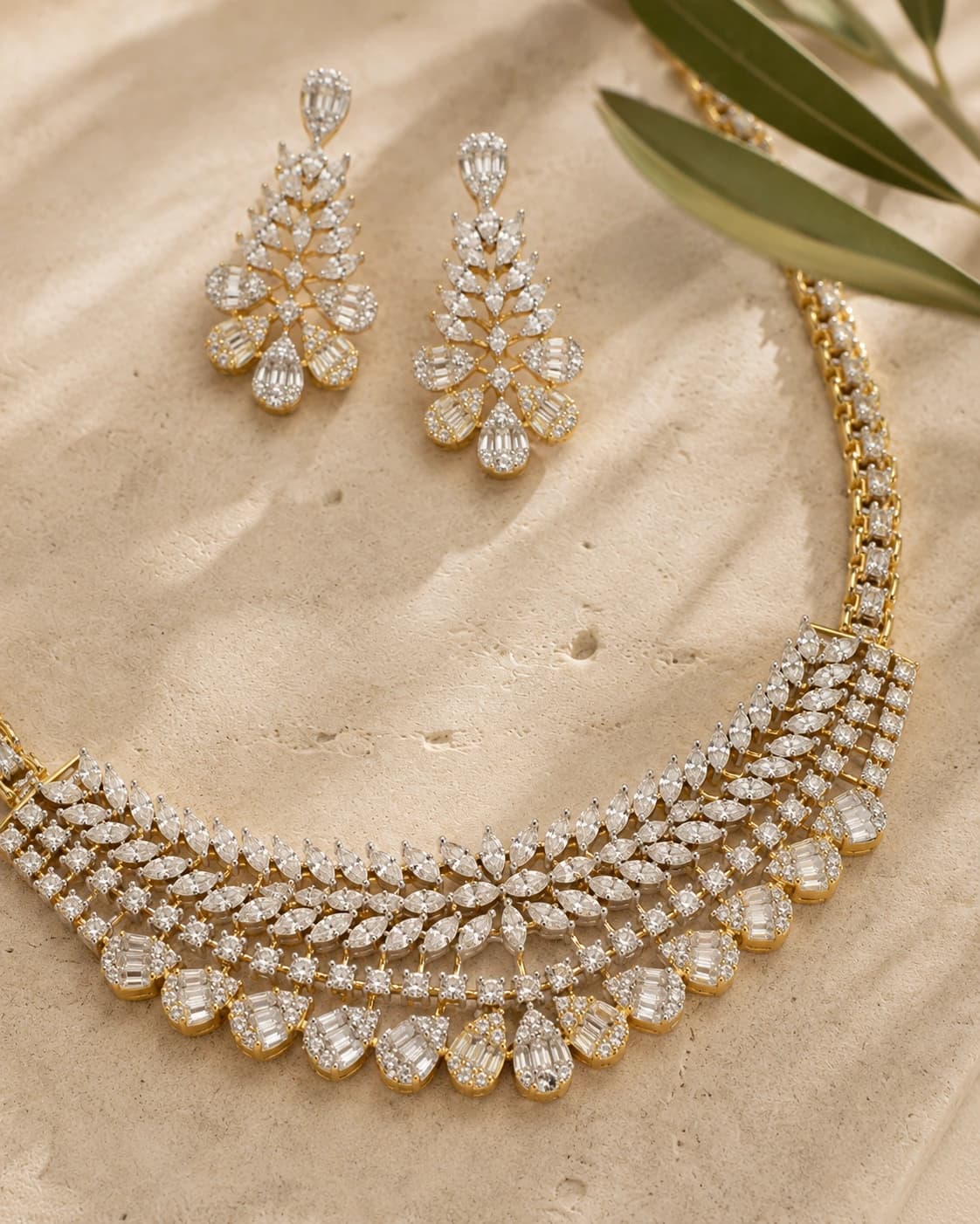 Lumière Cascade Necklace Set